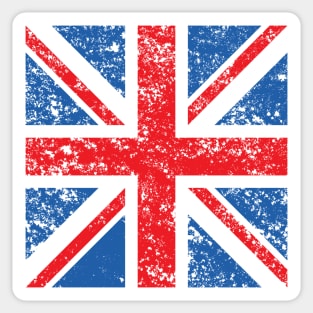 Distressed Union Flag Square Sticker